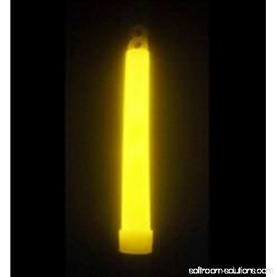 GlowCity LED Light Up Premium 6 Glow Sticks with Multi Color Functions - Orange